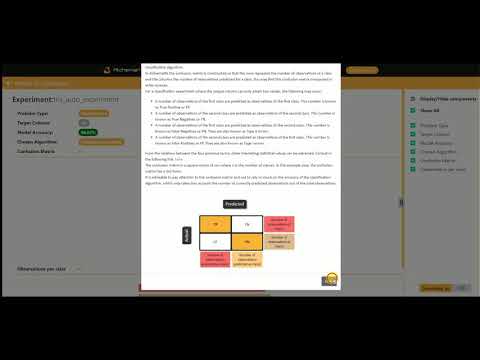 'Creating an automatic experiment' tutorial chapter miniature