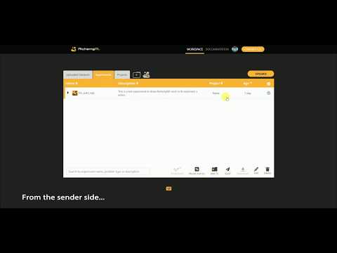 'Delete experiments/datasets' tutorial chapter miniature